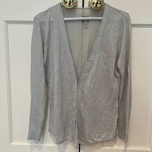Ecru linen cardigan - S